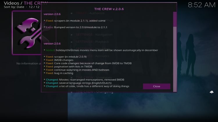 addons the crew