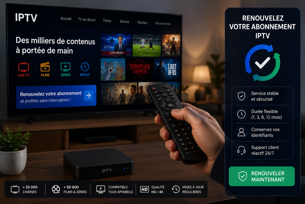 Renew Your IPTV Subscription Today 